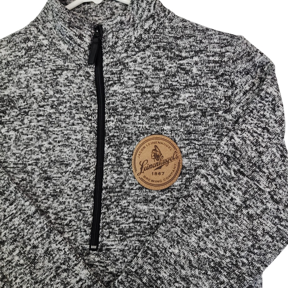 Artisans M Gray Leinenkugel Brewing QTRr Zip Pullover Sweater Gorpcore Outdoor